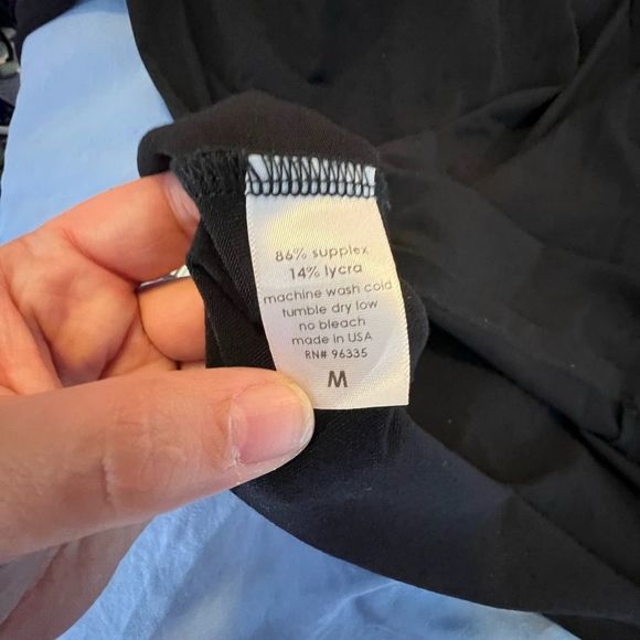 💚👗SUSANA MONACO LITTLE BLACK DRESS WOMEN SIZE M MEDIUM EUC PLEATED 0033 CASUAL - Picture 12 of 13